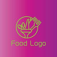 cibo logo design vettore Immagine