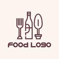 cibo logo design vettore Immagine