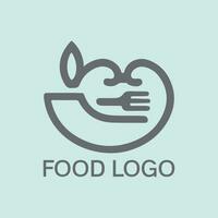 cibo logo design vettore Immagine