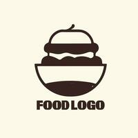 cibo logo design vettore Immagine