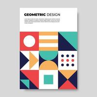 colorato astratto geometrico murale design copertine. vettore illustrazione