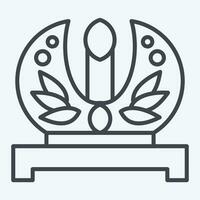icona corona. relazionato per Russia simbolo. linea stile. semplice design modificabile. semplice illustrazione vettore