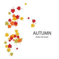 sfondo foglia d'autunno vettore