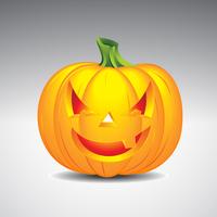 illustrazione vettoriale su un tema di Halloween con la zucca