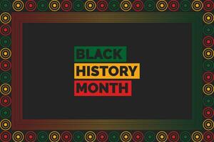 nero storia mese africano americano storia celebrazione, sociale media inviare, inviare disegno, striscione, vettore