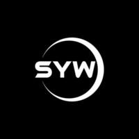 syw lettera logo disegno, ispirazione per un' unico identità. moderno eleganza e creativo design. filigrana il tuo successo con il Impressionante Questo logo. vettore