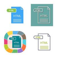 html vettore icona