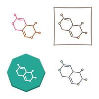 icona del vettore della molecola