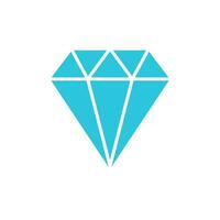 diamante simbolo icona. a partire dal blu icona impostare. vettore