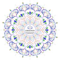 Flower Mandala Vintage elementi decorativi vettore