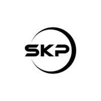 skp lettera logo disegno, ispirazione per un' unico identità. moderno eleganza e creativo design. filigrana il tuo successo con il Impressionante Questo logo. vettore