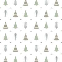 semplice Natale alberi e triangoli modello vettore