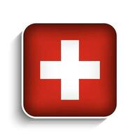 vettore piazza Svizzera bandiera icona