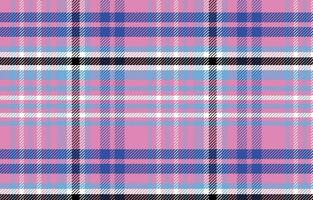 rosa e bianca plaid tessile senza soluzione di continuità modello per camicie, tovaglia, piastrella, tartan vettore