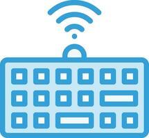 illustrazione del design dell'icona del vettore della tastiera wireless