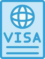 Visa vettore icona design illustrazione