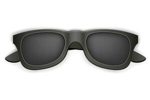 adolescente gioventù moda nero occhiali da sole vettore illustrazione isolato su bianca sfondo