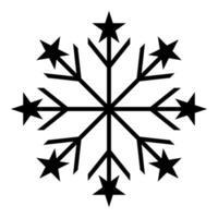 Natale neve icona, vettore isolato su bianca sfondo. ornamento design per manifesti, saluto carte, opuscoli, striscioni, sociale media.