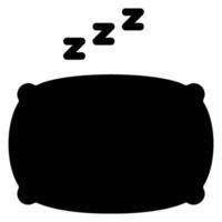 icona del glifo del sonno vettore