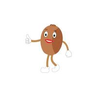 carino Kiwi cartone animato. con contento facciale espressioni e diverso posa. cartone animato personaggio di fetta di Kiwi con vario capocuoco emoticon vettore