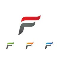 f logo esagono illustrazione icona vettore