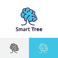 albero intelligente intelligenza artificiale tecnologia del cervello scienza della natura vettore