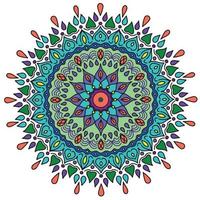 mandala a colori e in bianco e nero vettore