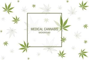 sfondo di cannabis. marijuana, ganja, erbaccia, canapa, foglie, seamless, pattern. vettore
