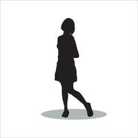 donne silhouette vettore