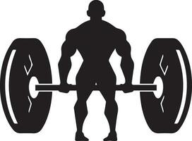 bodybuilding logo vettore silhouette illustrazione 4