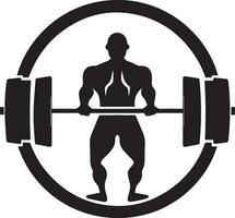 bodybuilding logo vettore silhouette illustrazione 3