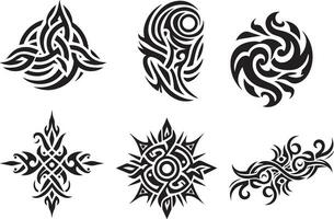 tribale tatuaggio design vettore arte illustrazione 3