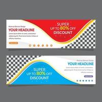 modello astratto banner web super promozione speciale vettore