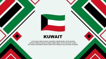 Kuwait bandiera astratto sfondo design modello. Kuwait indipendenza giorno bandiera sfondo vettore illustrazione. Kuwait bandiera