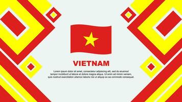 Vietnam bandiera astratto sfondo design modello. Vietnam indipendenza giorno bandiera sfondo vettore illustrazione. Vietnam cartone animato