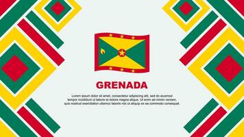 grenada bandiera astratto sfondo design modello. grenada indipendenza giorno bandiera sfondo vettore illustrazione. grenada