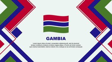 Gambia bandiera astratto sfondo design modello. Gambia indipendenza giorno bandiera sfondo vettore illustrazione. Gambia bandiera