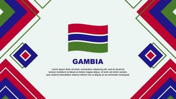 Gambia bandiera astratto sfondo design modello. Gambia indipendenza giorno bandiera sfondo vettore illustrazione. Gambia sfondo
