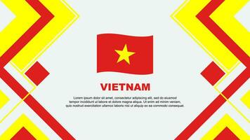 Vietnam bandiera astratto sfondo design modello. Vietnam indipendenza giorno bandiera sfondo vettore illustrazione. Vietnam bandiera