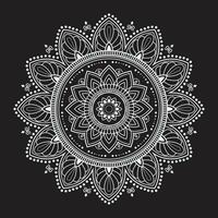 bianca lusso mandala vettore disegno, mandala per henné, mehndi, tatuaggio, decorativo etnico ornamentale elementi, orientale modelli