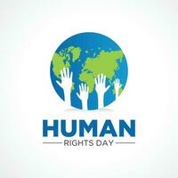 vettore illustrazione su il tema di internazionale umano diritti giorno. dicembre 10. modello per striscione, saluto carta, manifesto con sfondo.