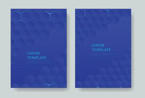 blu sfondo a4 dimensione copertina modello per annuale rapporto, rivista, opuscolo, proposta, portafoglio, opuscolo, manifesto, annuale rapporto copertina design vettore