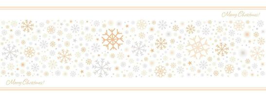 Natale e nuovo anno bianca sfondo con nevicata modello, grafico modello con piatto i fiocchi di neve e stelle vacanza sfondo, vettore illustrazione.
