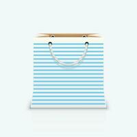 shopping bag di carta vettore