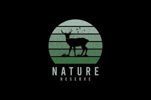 riserva naturale, silhouette di merce t-shirt vettore