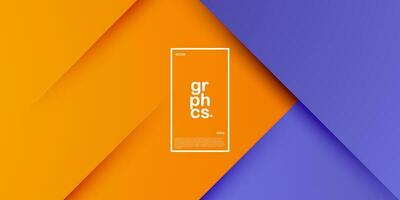 astratto piazza sovrapposizione sfondo per carta grafica design. arancia e viola sfondo elementi. eps10 vettore
