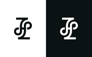 jhp lettera logo design vettore