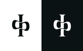 dp lettera logo design vettore
