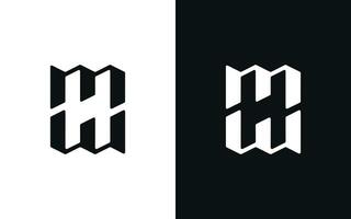 mw lettera logo design vettore