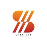 sb lettera logo design vettore